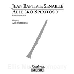 SENAILLE - Allegro Spiritoso for Bass Clarinet and Piano