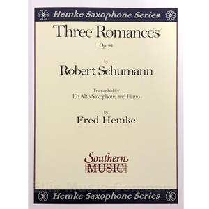 SCHUMANN - Three Romances for Alto (or Baritone) Saxophone for Piano