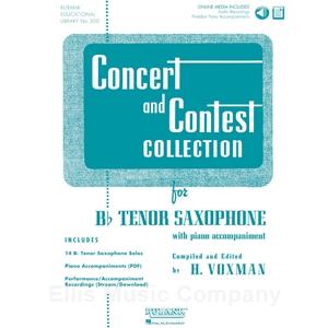 Concert and Contest Collection for Bb Tenor Sax (Solo Book with Online Audio)