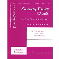 78 Duets for Flute and Clarinet, Volume 1