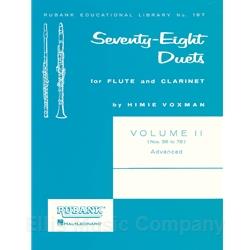 78 Duets for Flute and Clarinet, Volume 2
