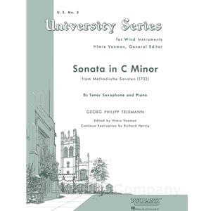 TELEMANN - Sonata in C Minor for Tenor Saxophone and Piano