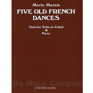 MARAIS - Five Old French Dances for Viola and Piano