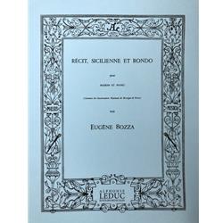 BOZZA - Recit, Sicilienne And Rondo for Bassoon and Piano