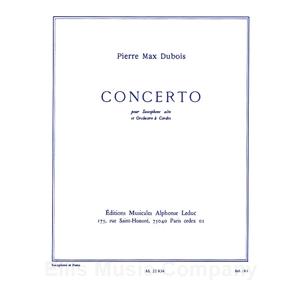 DUBOIS - Concerto for Alto Saxophone and Orchestra (piano reduction)
