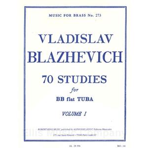 Blazhevich: 70 Studies for BBb Tuba, Volume 1