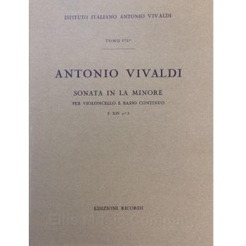 Study Score: Vivaldi Sonata in A Minor for Violoncello and Basso Continuo RV43