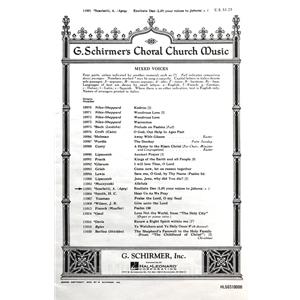 SCARLATTI - Exultate Deo (Lift Your Voices to Jehovah) (SATB)