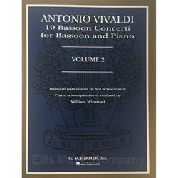 VIVALDI - Ten Bassoon Concerti, Volume 2 for Bassoon (with piano reduction)