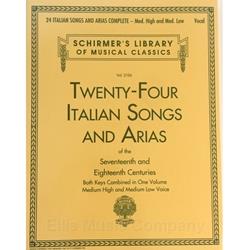 24 Italian Songs & Arias Complete (includes Medium High and Medium Low versions)