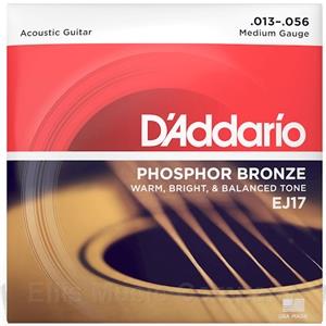 D'Addario EJ17 Phosphor Bronze Acoustic Guitar Strings, Medium Gauge