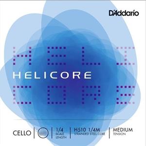 Helicore Cello Single A String, 1/4 Scale, Medium Tension