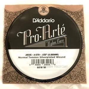 D'Addario J4505 Pro-Arte Nylon Classical Guitar Single String, Normal Tension, 5th String A