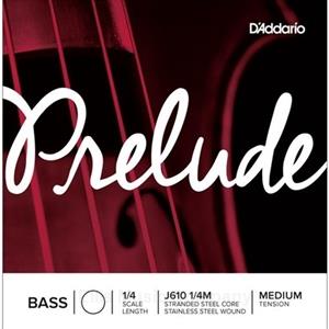 D'Addario Prelude Bass Single D String, 1/4 Scale, Medium Tension