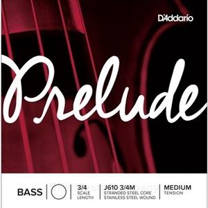 D'Addario Prelude Bass Single E String, 3/4 Scale, Medium Tension