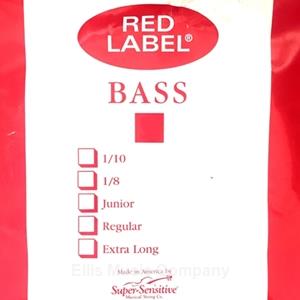 Red Label Double Bass String Set, 1/4