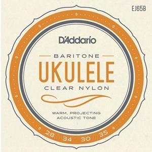 D'Addario EJ65B Pro-Arte Baritone Ukulele Strings - Clear Nylon/Silver Wound