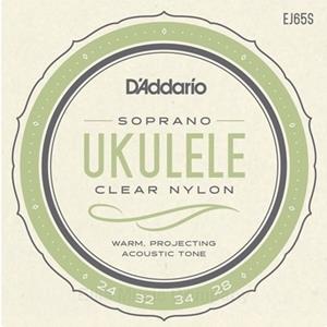 D'Addario EJ65S Pro-Arte Soprano Ukulele Strings - Clear Nylon