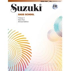 Suzuki Bass School - Volume 3 Bass Part & CD (Revised Edition)