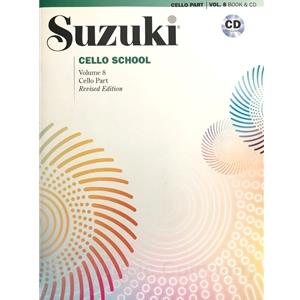 Suzuki Cello School - Volume 8 Cello Part & CD (Revised Edition)