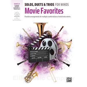 Solos, Duets & Trios for Winds: Movie Favorites (with online audio) - Bb Instruments Book