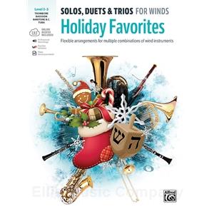 Solos, Duets, and Trios for Winds: Holiday Favorites (with online audio) - Bass Clef Instruments