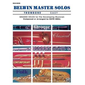 Belwin Master Solos for Trombone, Volume 1 Easy Solo Book
