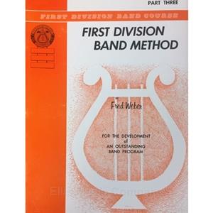 First Division Band Method - Baritone Treble Clef, Part 3