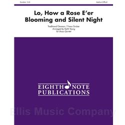 Lo, How a Rose E'er Blooming and Silent Night for Brass Quintet