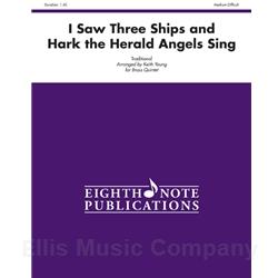 I Saw Three Ships and Hark the Herald Angels Sing for Brass Quintet