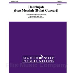 Hallelujah from Messiah for Brass Quintet & Organ (Bb concert)
