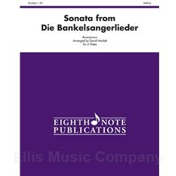 Sonata from Die Bankelsangerlieder for 6 Flutes