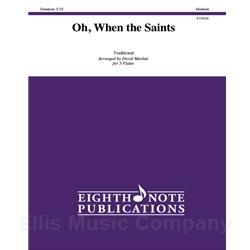 Oh, When the Saints for 5 Flutes