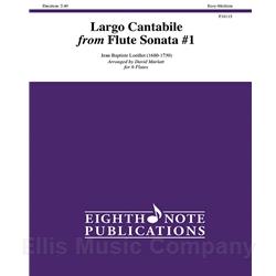 Largo Cantabile from Flute Sonata #1 for 6 Flutes