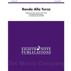 Rondo Alla Turca for Saxophone Quartet (SATB)