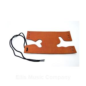 Trumpet Valve Guard, Bach simulated brown leather with laces