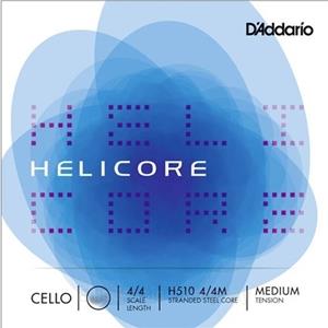 Helicore Cello Single A String, 4/4 Scale, Medium Tension
