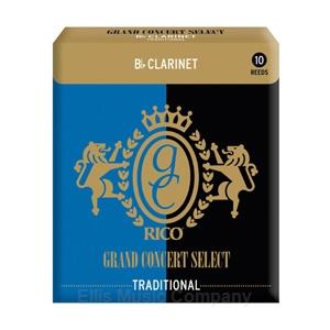 Rico Grand Concert Select Traditional Bb Clarinet Reeds #3 (10pk)