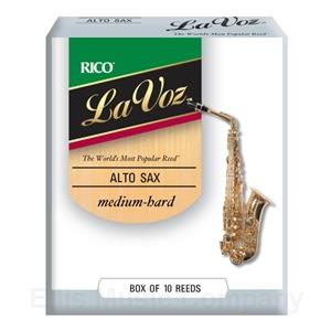La Voz Alto Saxophone Reeds, Medium-Hard (10pk)