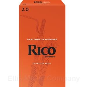 Rico Baritone Saxophone Reeds #2 (25pk)