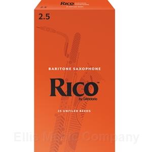 Rico Baritone Saxophone Reeds #2.5 (25pk)
