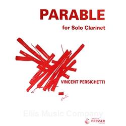 PERSICHETTI - Parable for Solo Clarinet (Parable XIII)