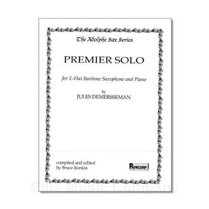 DEMERSSEMAN - Premier Solo for Baritone Saxophone and Piano
