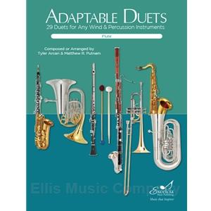 Adaptable Duets: 29 Duets for Any Wind and Percussion Instruments (Flute Book)