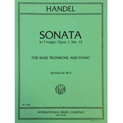 HANDEL - Sonata in F Major, Opus 1, No. 12 for Bass Trombone & Piano