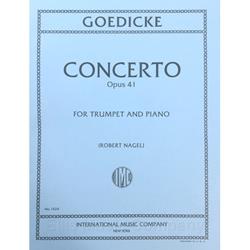 GOEDICKE - Concerto Op. 41 for Trumpet with Piano Accompaniment