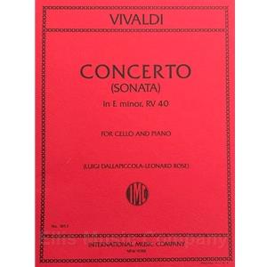 VIVALDI - Concerto (Sonata) No. 5 in E minor, RV 40 for Cello & Piano