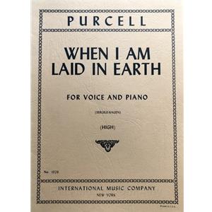 PURCELL - When I Am Laid in Earth for high voice and piano