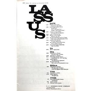 LASSUS - Ah, could my eyes behold thee (SATB)