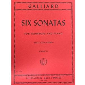 GALLIARD - Six Sonatas for Trombone and Piano, Volume 2 (Sonatas 4-6)
